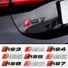 3D ABS Black Chrome Car Trunk Letter Badge Emblem For 2s RS3 RS4 RS5 Sline TT A3 A4 B8 B9 A5 A6 C7 Q3 Auto Tuning AccessoriesA1