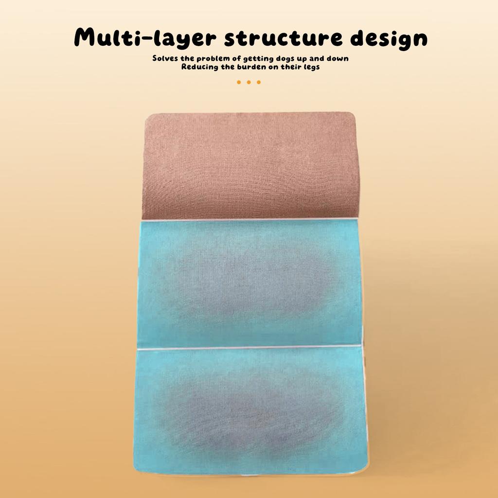 Pet Stairs - Washable  Steps Sofa Pet Stairs For Seniors Bed Access Steps Dog Bedside Climbing Ladder