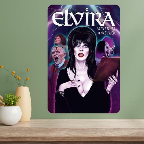 Elvira Mistress of the Dark Classic Movie Metal Poster Sign 20x30cm(7.8x11.8inch)