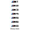 3D ABS Car Trunk Lid Sticker BMW M Emblem for M1 M2 M3 M4 M5 M6 M7 M8 E46 E36 E34 F10 E90 F30 E60 E53 E30 E92 E Series XB5