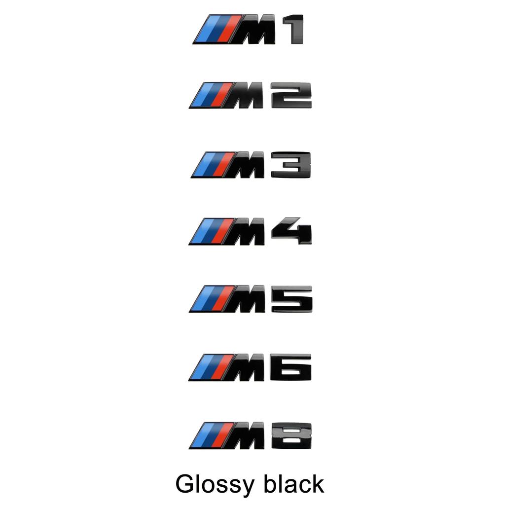 3D ABS Car Trunk Lid Sticker BMW M Emblem for M1 M2 M3 M4 M5 M6 M7 M8 E46 E36 E34 F10 E90 F30 E60 E53 E30 E92 E Series XB5