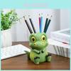 Adorable Cartoon Dinosaur Desk Organizer Cute Resin Pencil Holder For Students