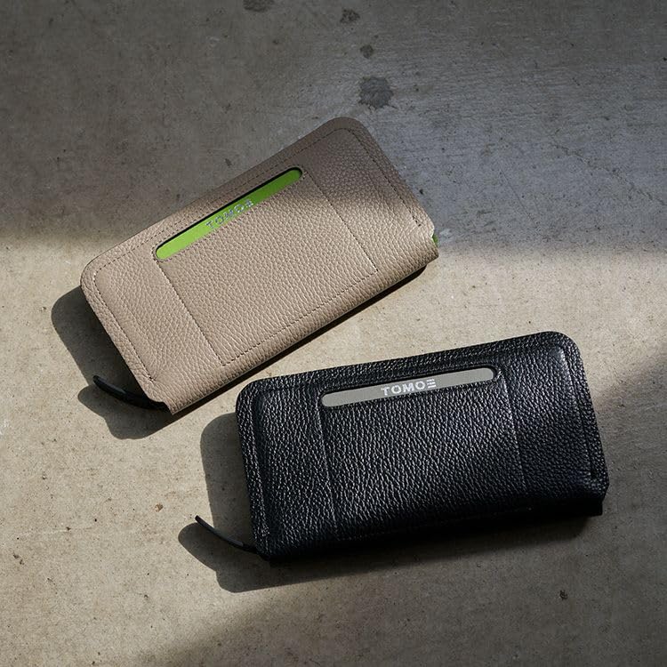 Official Round Zip Wallet Long Wallet Made by Baseball Glove Manufacturer Genuine Leather Round Zipper Long Wallet Large Capacity Coin Purse Long