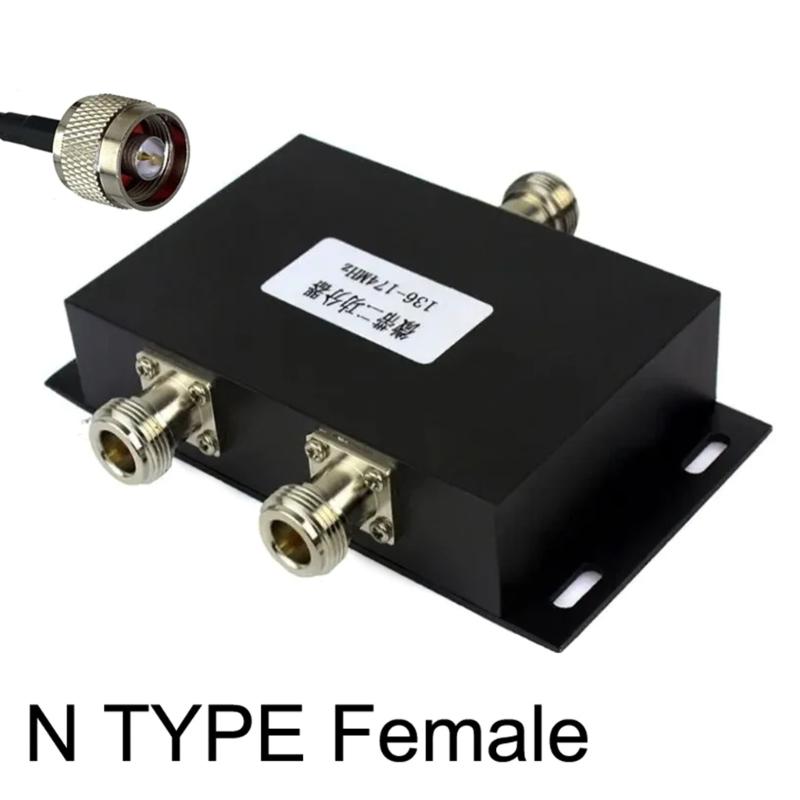 Professional Splitter Distributor Suitable for Efficient UHF Signal Sharing In Communication Systems Supports 136-174MHz