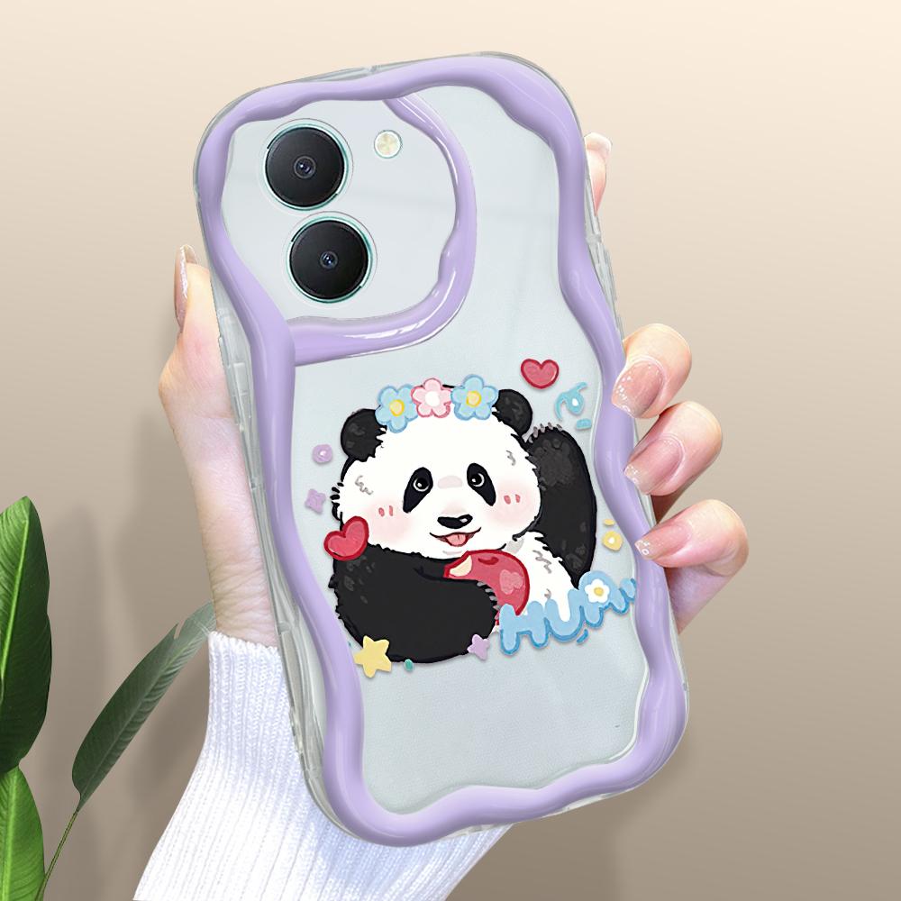 

Милый мультяшный узор, кремовая текстура, мягкий силиконовый чехол с волнистыми краями, чехол для телефона для Vivo Vivo V29 Lite 5G прозрачный