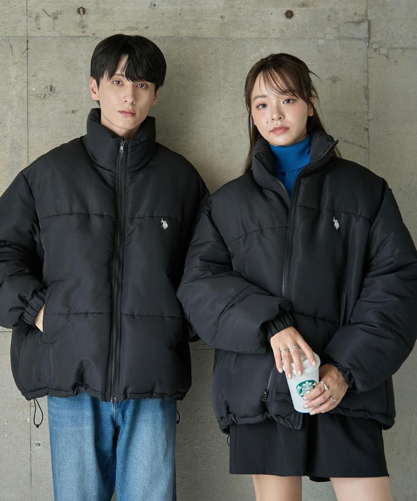 WEGO POLO Padded Padded Perfect for Outdoor and Mountain Perfect for Fall and Gift Size Black Men's U.S. ASSN. Jacket, Web-Exclusive, Custom-Made,