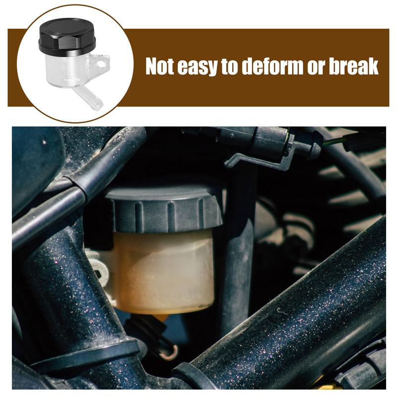 

Motorcycle Brake Fluid Reservoir ABS Material Oil Cup for Off-Road Bikes Rear Brake Master Cylinder Tank Leak-Proof High