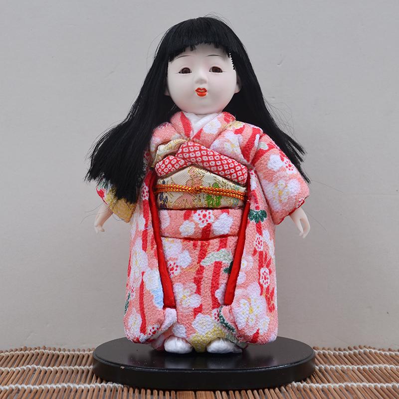 Retro Japanese geisha Doll Action figures Kimono Statue Figurines Ornaments for Home Room Hotel Desk Cabinets Decor Crafts Gift