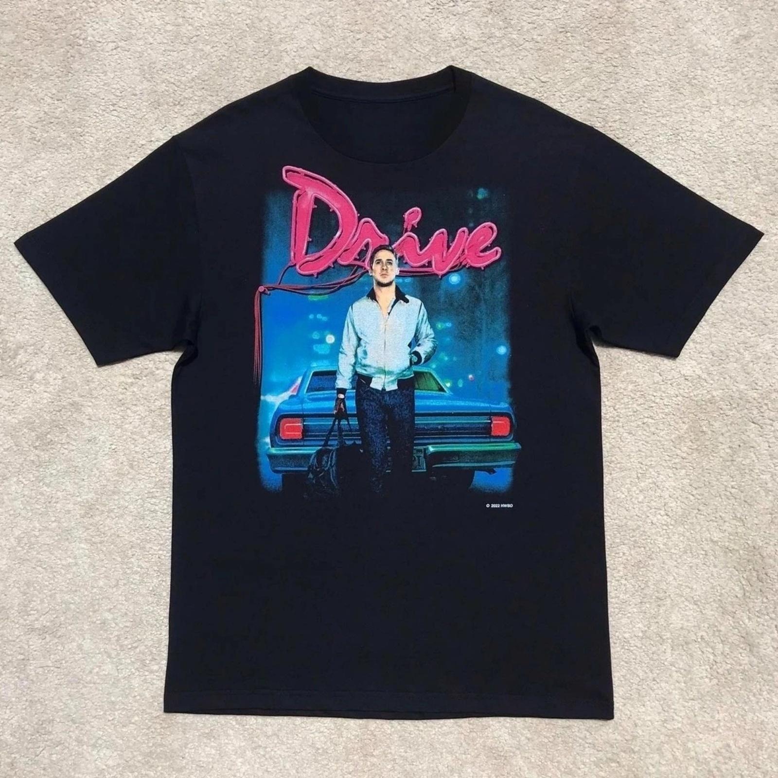 

2025 Drive Movie Illustration Heavyweight High Street Retro Pop Punk T-shirt High-quality Luxury Brand Best-selling Popular Ins XXXXXL різнокольоровий