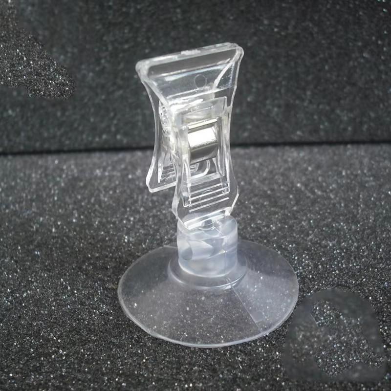 Clear Sucker Clamp Bathroom Wall Suction Cup Clip for Window Office Door Multifunctional ABS Home Mall Shop Smooth Surface Rack