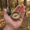 Retro Style Portable Pocket Compass Portable Camping Compass Retro Pocket Watch  Navigation