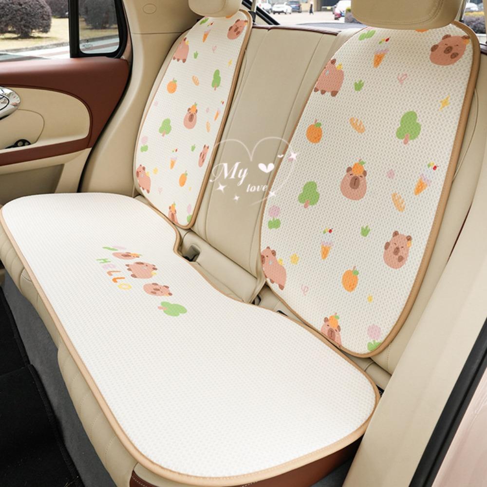 Mesh Summer Car Cartoon Cushion Breathable Capybara Car Seat Cushion  Decoration
