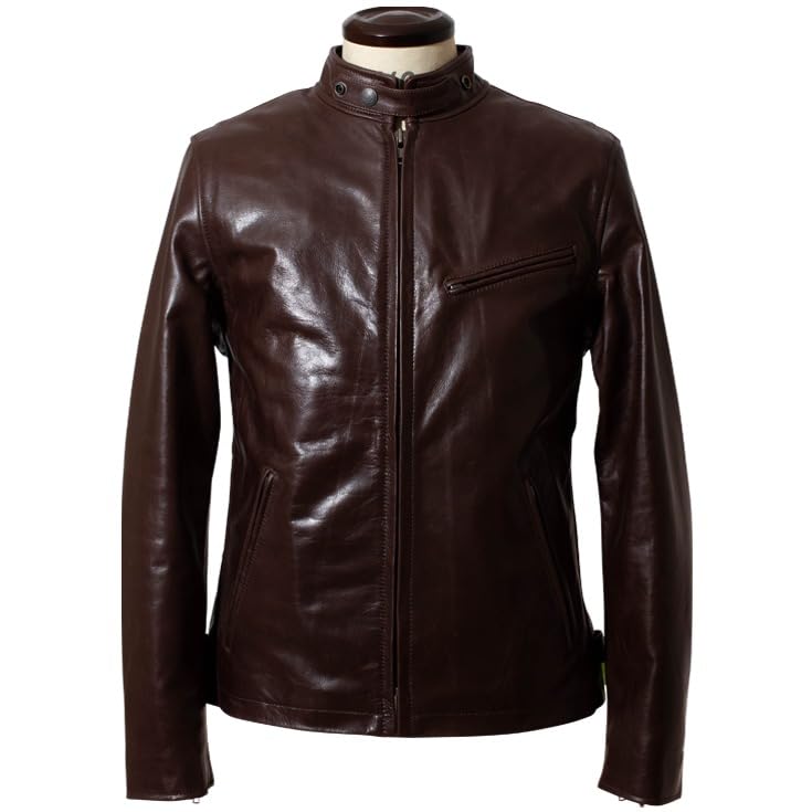 Single Riders Single Rider Jacket SRS01A 3L Size Pull Up Dark Brown [Liugoo Leathers] Men's