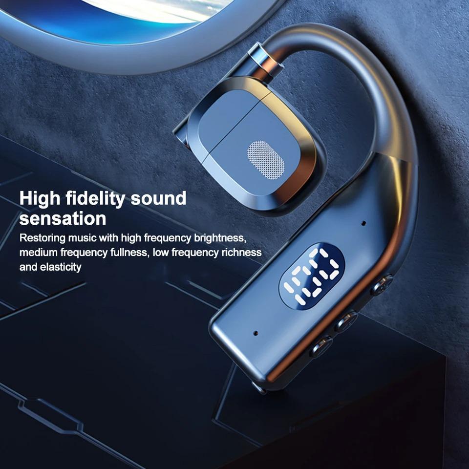 Bezdrátová Bluetooth 5.3 sluchátka s ušním háčkem Hi-Fi stereo sluchátka s potlačením hluku TWS sportovní špunty