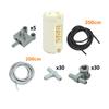 MOC Technical Pneumatic Pump and Air Tank Cylinder Set Reinforced Block Parts 19476