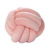 Knot Pillow Ball Cushion Round Throw for Bedroom Sofa Home Decoration Pink