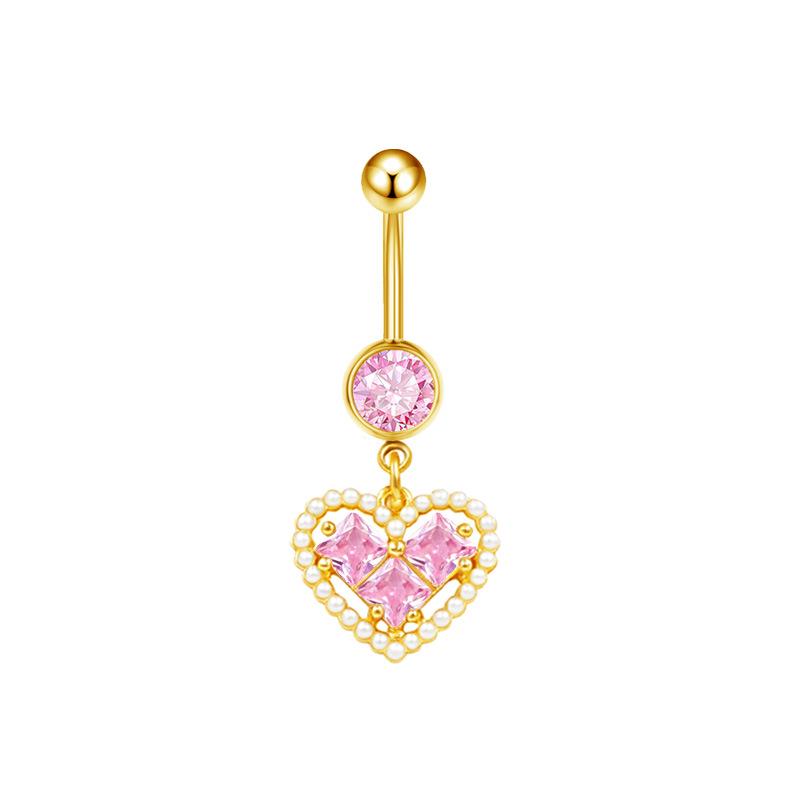 Gaibei Heart & Moon Fashion Navel Ring