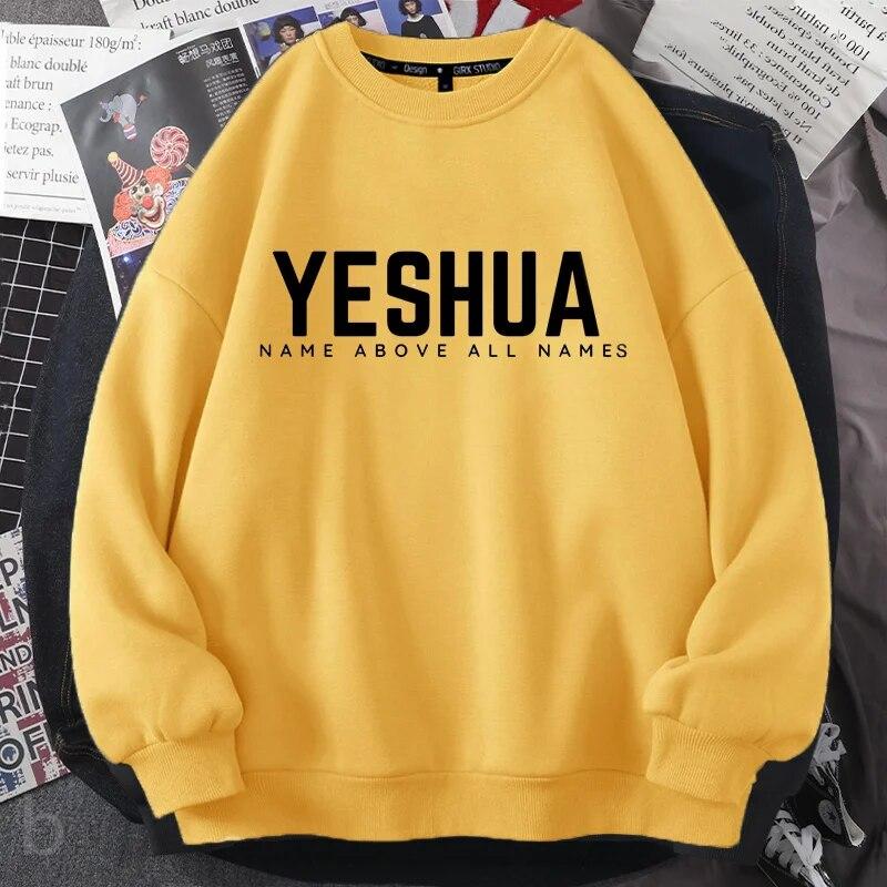Yeshua Christian Jireh Sweatshirt Women Jehovah Jesus God Knitted