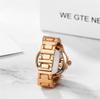 Ring Watch Women's Cute Fashion Analog Sparkle Free Size Waterproof Ring Watch Simple Rose Gold Ladies Fashion Ring Girlfriend Birthday Christmas