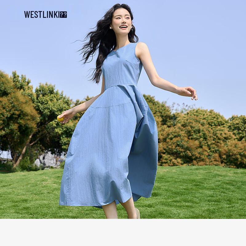 

Xiyu French Style Sleeveless Bloom Dress S