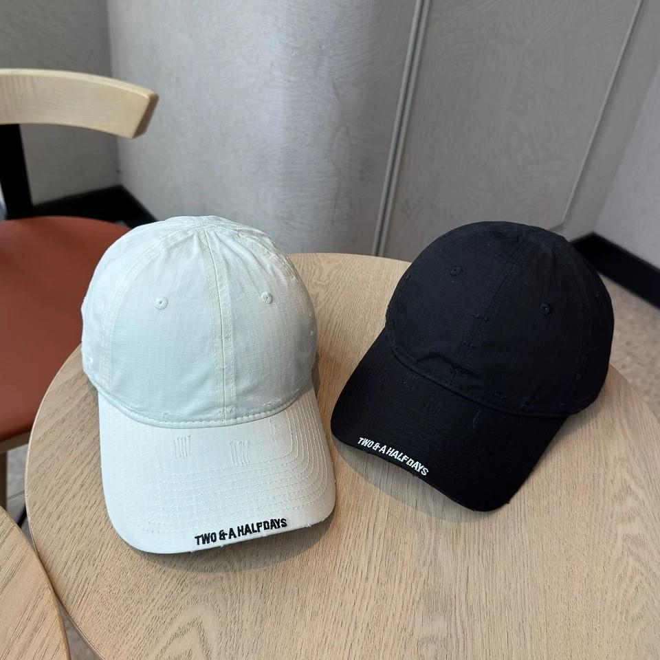 Autumn new wear-out embroidered baseball cap men's and women's big head circumference versatile wide brim sunshade couple's cap