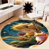 The Little Prince Printed Round Rug Carpet Chair Rug Area Rug Entryway Doormats,for Office Chair Living Room Bedroom Kitchen Room.