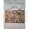 Vintage World Map Tin Sign, Antique Metal Wall Decor