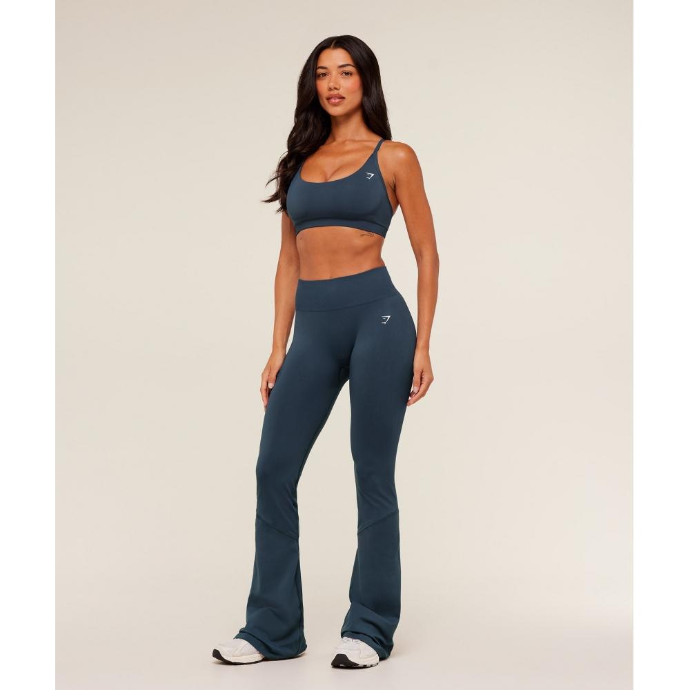 Gymshark Everyday Seamless Racerback Sports Bra Gs Stealth Blue B4c1v Ud6s