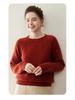 Women's Cashmere Raglan Cable Knit Sweater - 7-Gauge Double-Strand, Round Neck, Rolled Edge, Extra-Thick, Long-Sleeve Pullover.