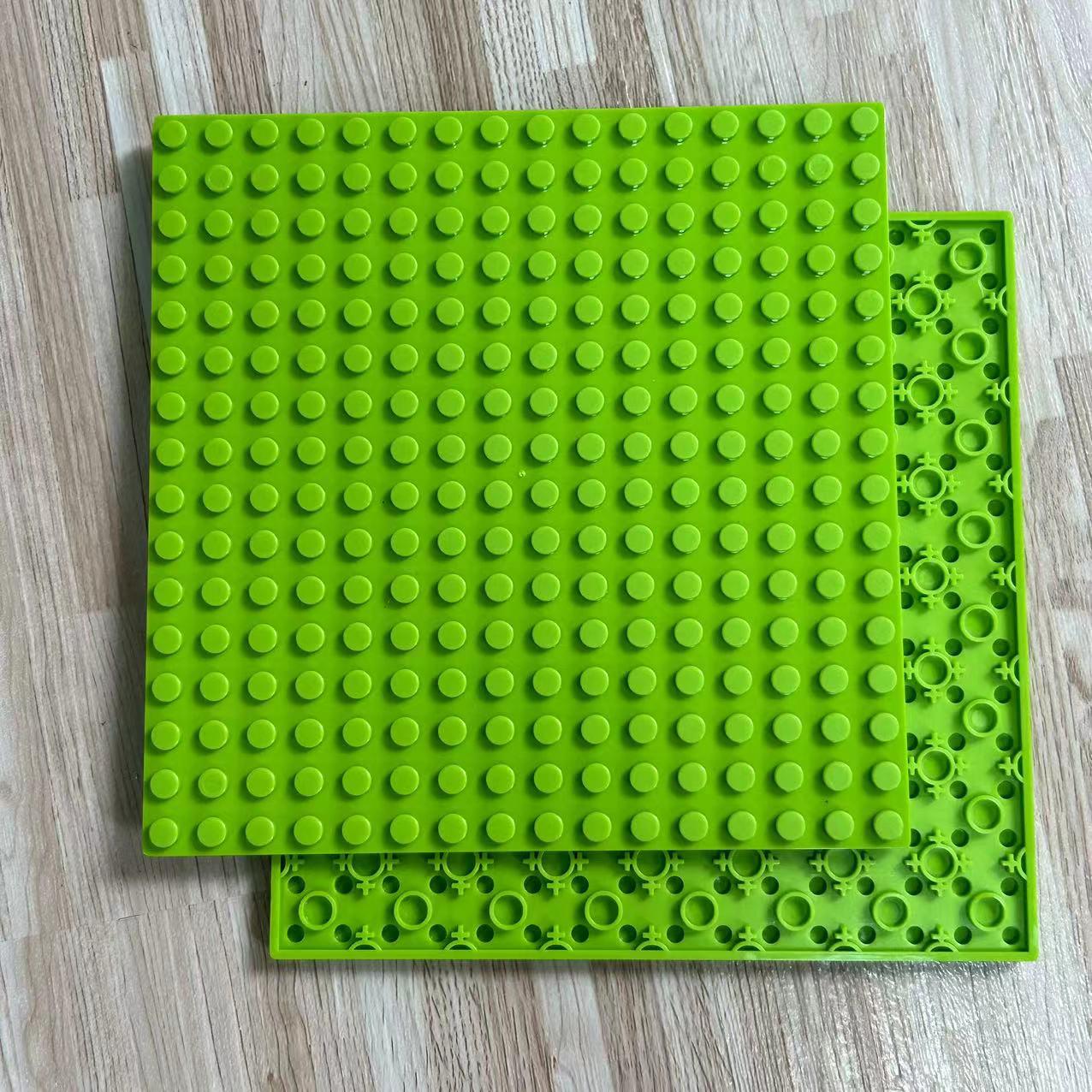 

Трансграничные строительные блоки MOC: Двусторонняя базовая пластина 16x16, совместимая с LEGO 91405 12.8x12.8 cm яблочный зеленый