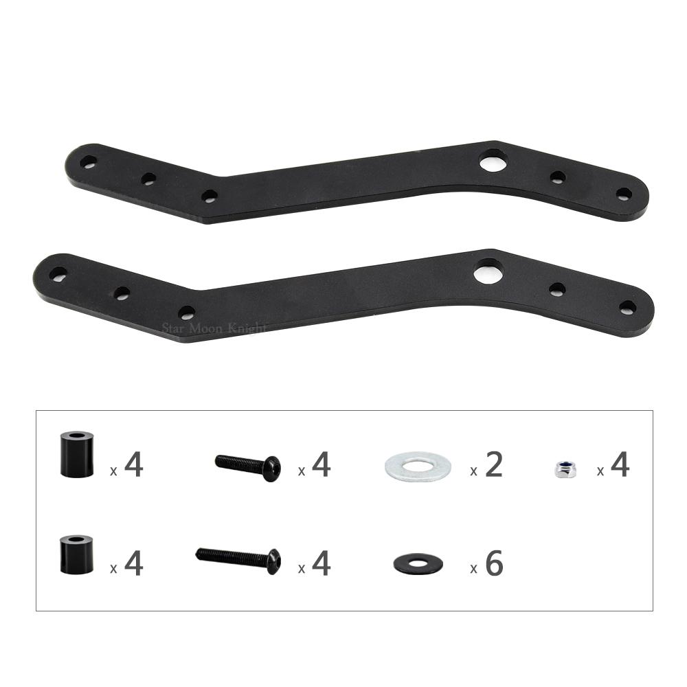 Motorsykkel Vindskjerm justerere Forlengelsesstøtteholder Vindskjerm Brakettsett For Tiger 900 GT Rally