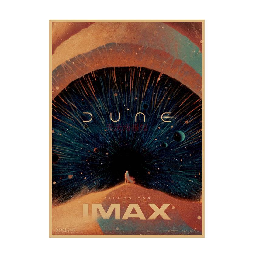 

Dune Sci-Fi Movie Retro Poster for Bar, Cafe, Dorm Decor - Kraft Paper Wall Art, 540 29.7X42cm (A3 size)