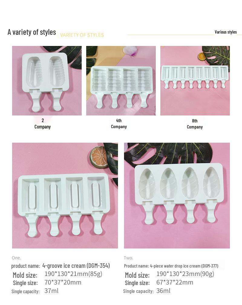 Sanxin Silicone Ice Cream Mold for Homemade Children's Popsicles, Christmas Cakes, and Chocolate Fruits