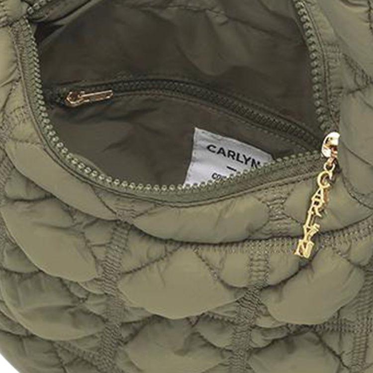 New CARLYN Nylon Handbag, Shoulder Bag Medium Size Women's Khaki H71307020K