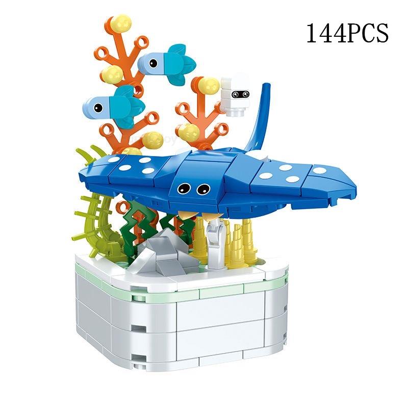 Kids Toy Building Block Flower Model Eternal Bouquet Creative Home Desk Plant Decoration Educational Toys For Kids Birthday Gift