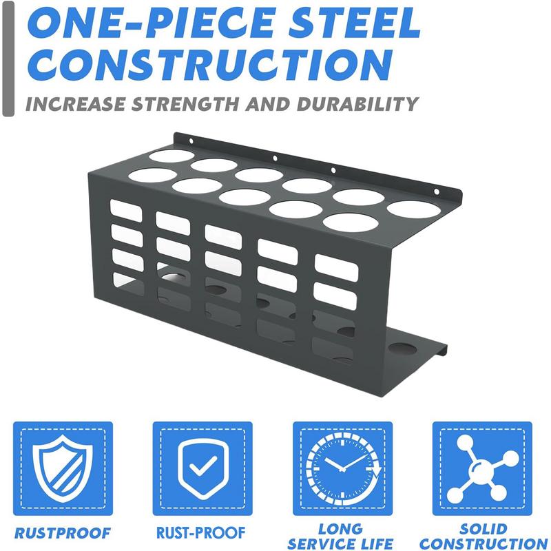 Caulk Tube Holder Organizer For Workshop Work Space Tubes Rack Wall Mounted Space-saving For Workshop 11 Caulking Tubes