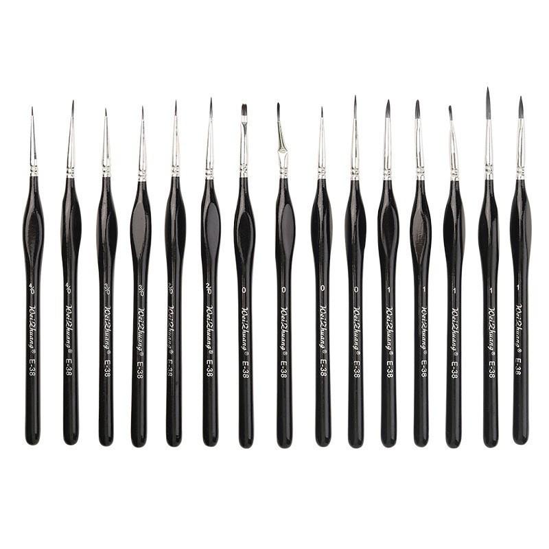 10-Piece Children's Paint Brush Set: Blue Handle Nylon Brushes for Acrylic, Watercolor, and Oil Painting