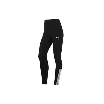 Puma Striped Decorative Leggings Women Leggings Black 584162-01