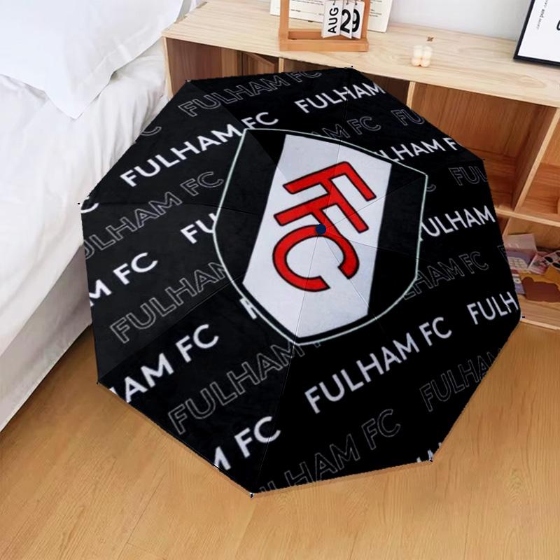1PC Fulham F.C Printed Umbrella Folding Umbrella, Automatic Umbrella 8-Frame for Travel, Camping Fan Gifts Christmas Gifts