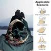 1pc Moonlit Skull Cartoon Blanket  Cute Animal Design for Room Decor, Soft Perfect As Birthday Gift, Living Room, Travel, Camping