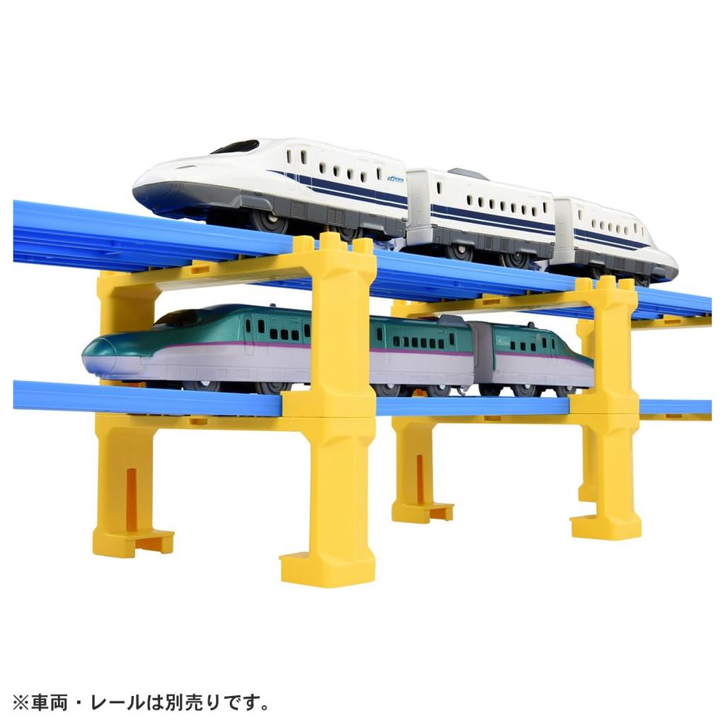 TAKARA TOMY Plarail J-22 Double Track Block Pier (6 Pieces)