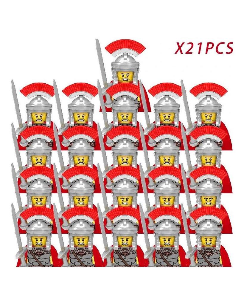 Middle Ages Roman Empire Spartan Crusader Mini Medieval Soldier Figures Model Building Blocks Bricks Toys Gift For Children