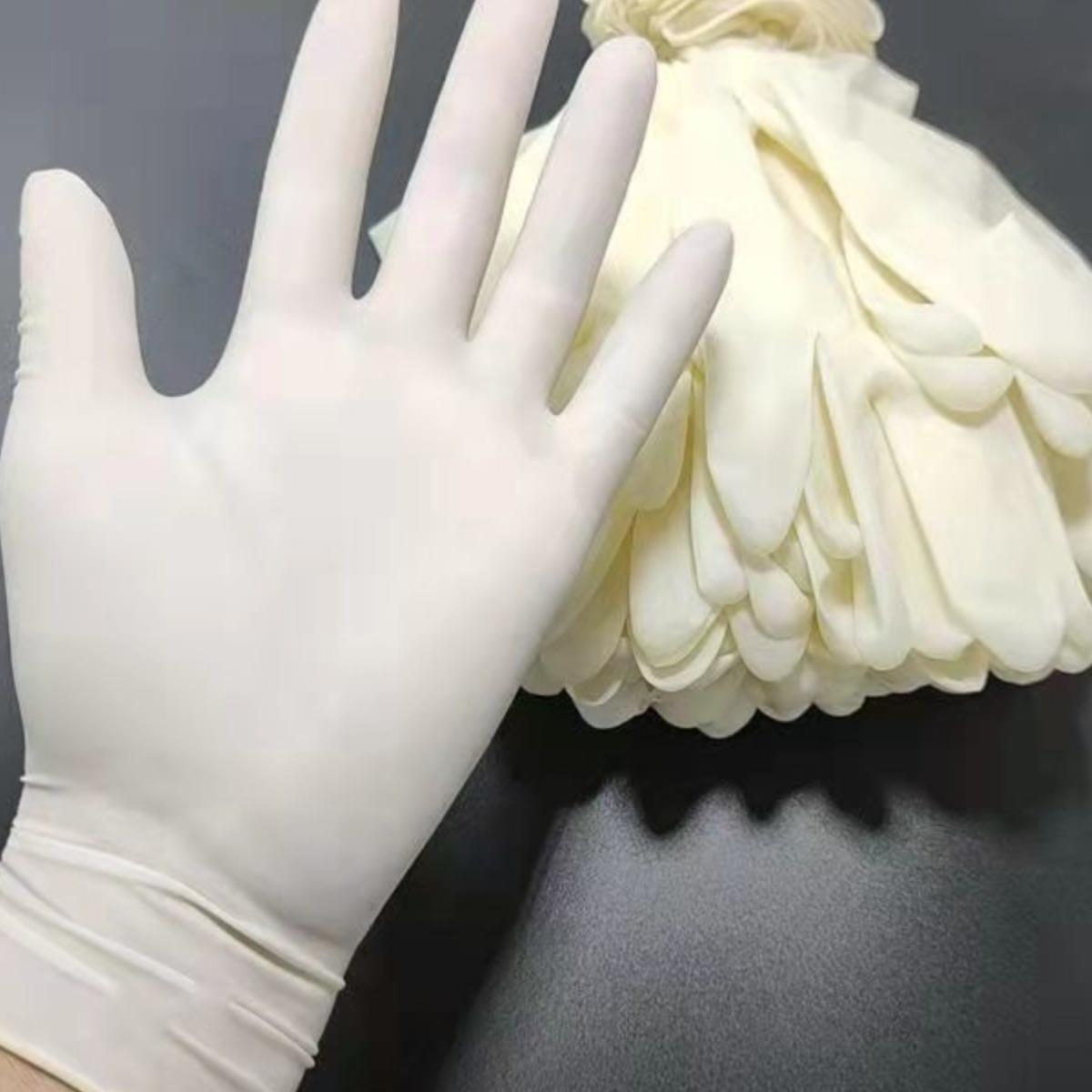 

Одноразові латексні рукавички: Тонкі, Захисні, Еластичні та Харчові для Домашнього Господарства XL - White Durable Rubber - 50 pcs