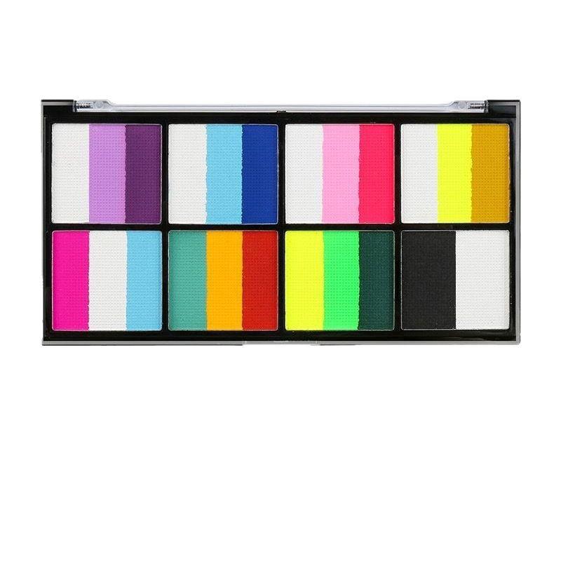 MengHui 12-Color Kids' Face Paint Set - Water-Soluble Body & Stage Makeup