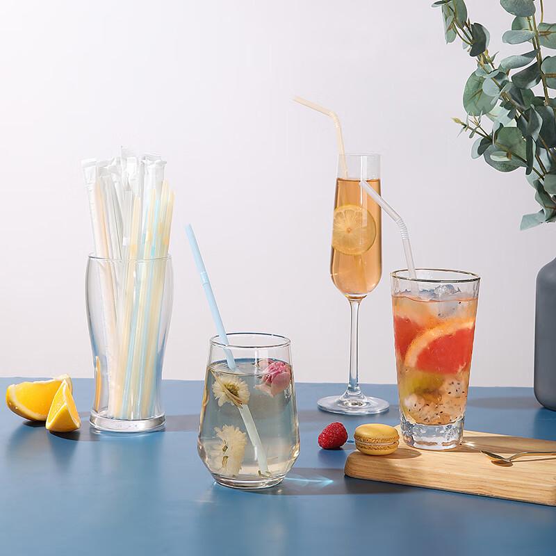 Meiliya Disposable Flexible Bent Straws