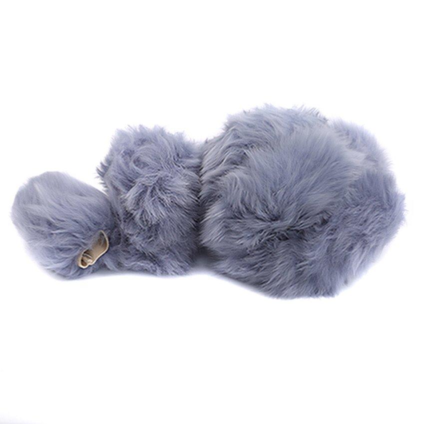 Anti-slip Woolen Covers Steering Wheel Cover 3Pcs Car-styling Winter Plush For Women Wool