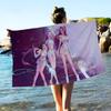 Toalla de Playa de Microfibra K-Pop Cazadores de Demonios de Película de Dibujos Animados Absorbente Secado Rápido Suave Yoga Natación Resort Escalada en Montaña Toalla