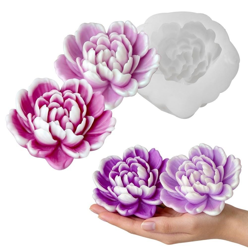 Heart 3D Flower Silicone Mold DIY Fondant Mold Handmade Plaster Resin Molds  Chocolate