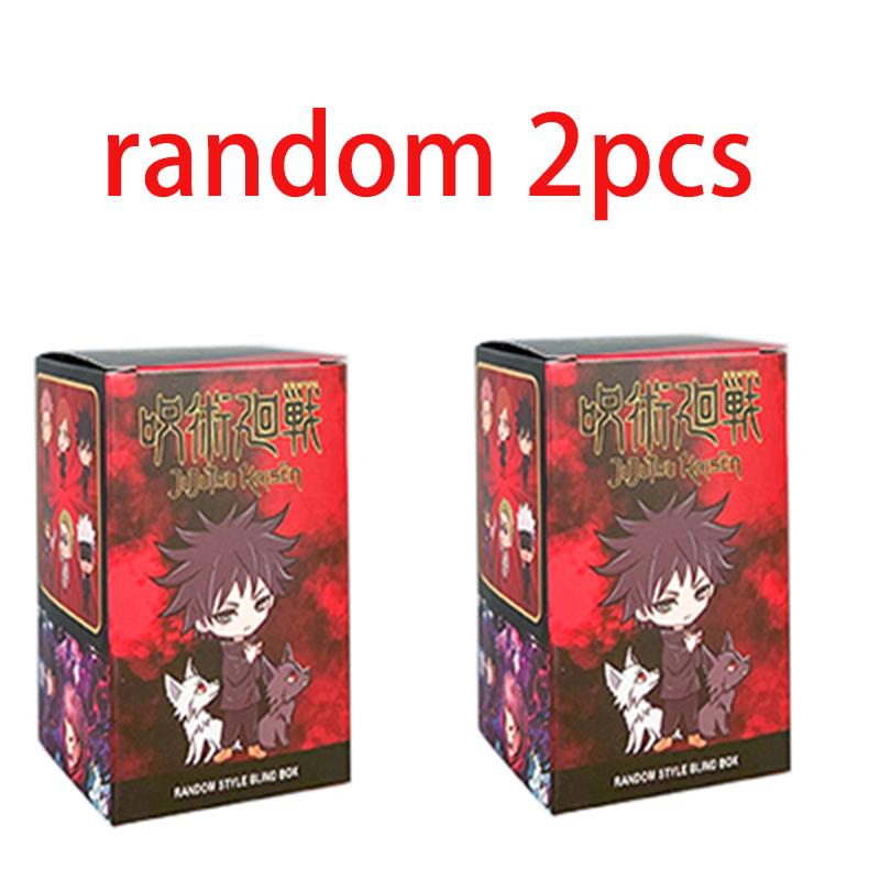 Anime Jujutsu Kaisen Figure Q Version Satoru Gojo Itadori Yuji Fushiguro Megumi Kugisaki Model Car Decora Ornament Gift Toy