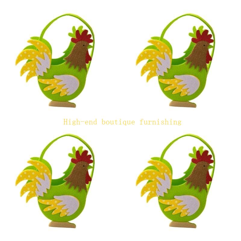  4Pcs Creative Easter Themed Chicken Bags For Gifts, Candy, And Eggs Collecting